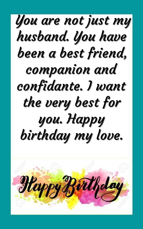 birthday wishes to caring husband